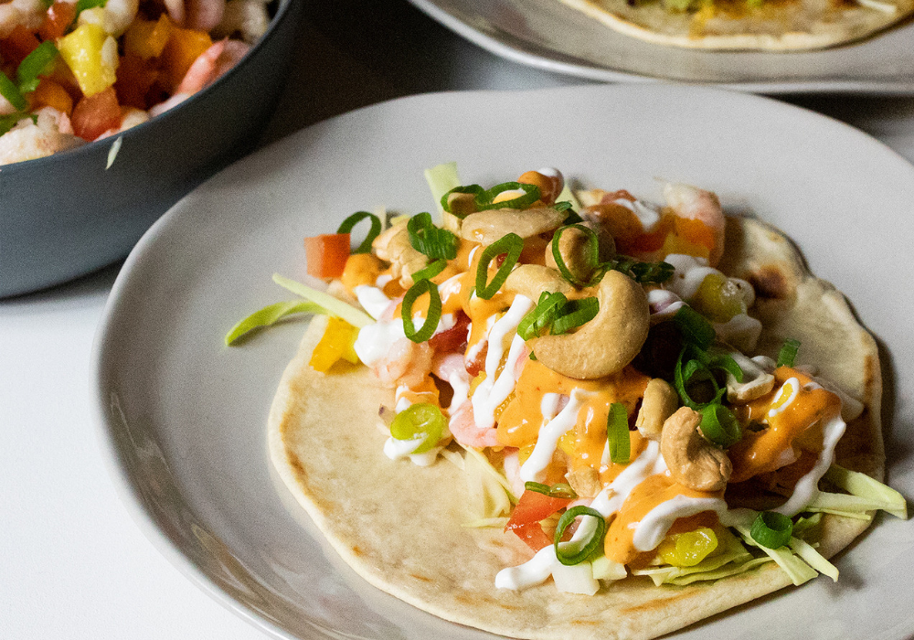Tacos billede – canva blinis mred rejer