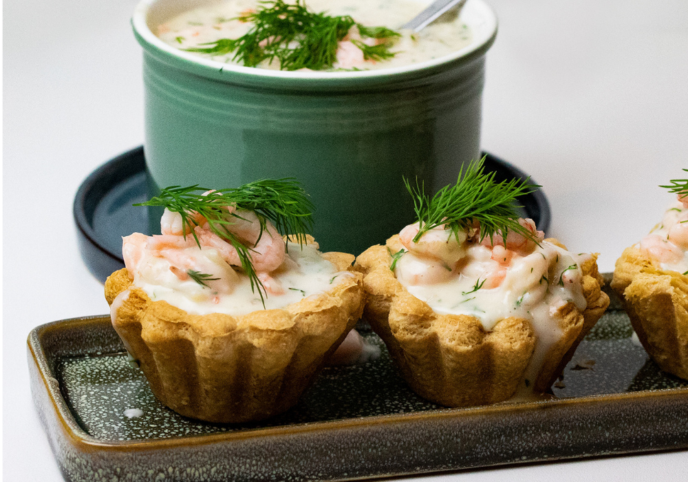 Tarteletter billede – canva blinis mred rejer